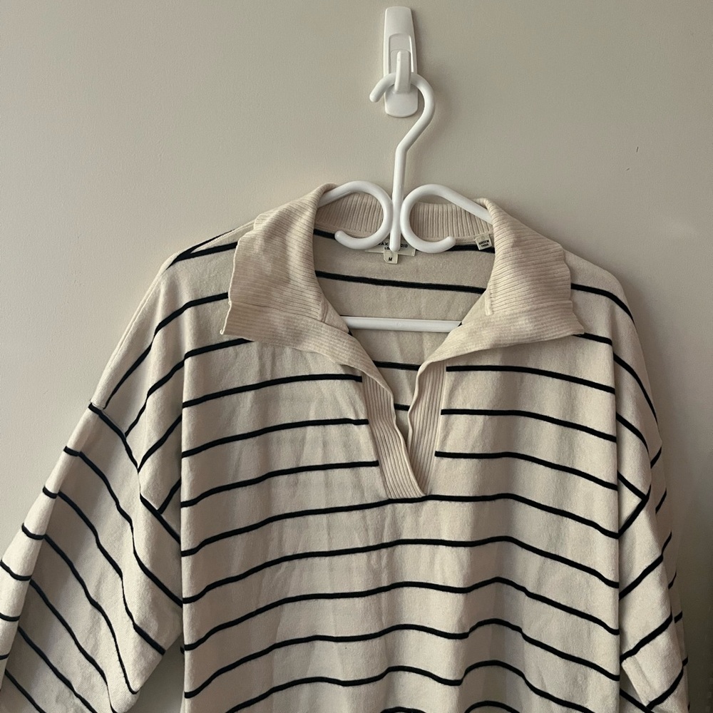 Striped Collared Sweater
